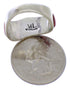 Southwest Sterling Silver Multicolor Inlay Ring Size 7-1/2 JX37801